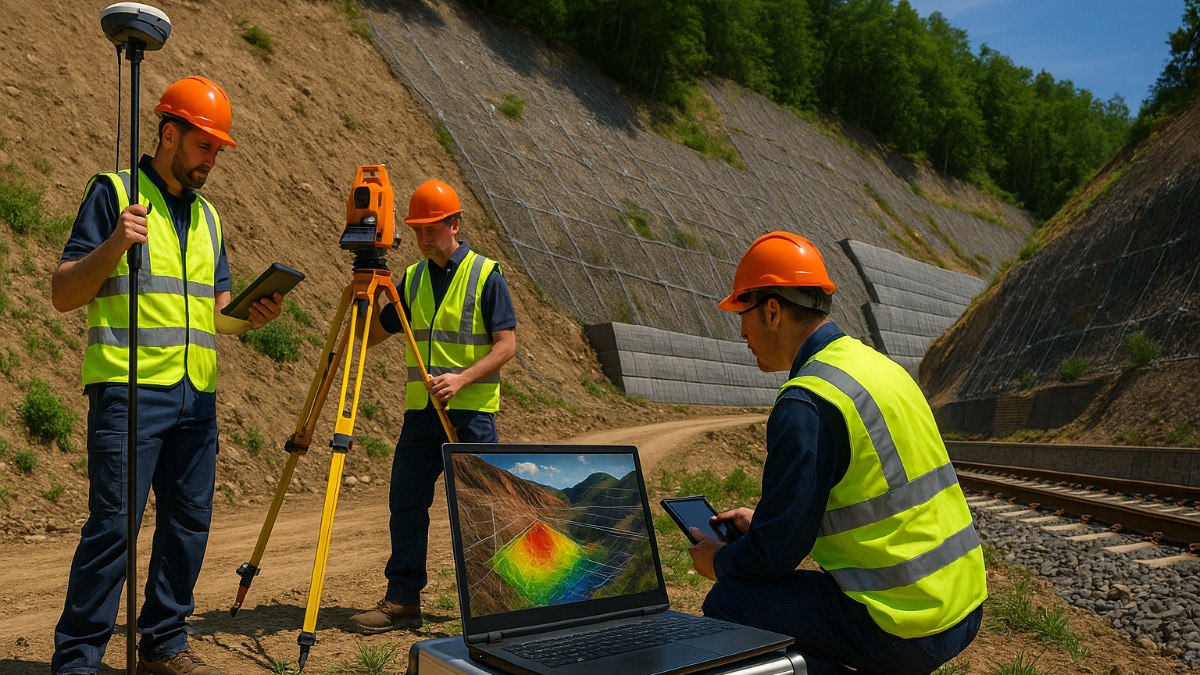 Topografía en proyectos de estabilización de taludes y laderas